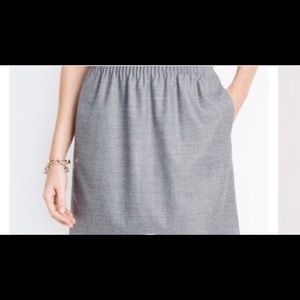J crew grey skirt